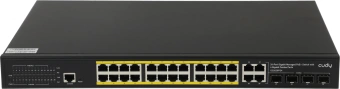 Коммутатор Cudy GS2028PS4-400W (L2) 28x1Гбит/с 4xКомбо(1000BASE-T/SFP) 24PoE 400W управляемый - купить недорого с доставкой в интернет-магазине