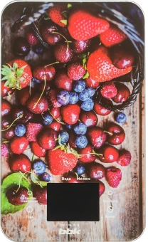 Весы кухонные электронные BBK KS107G макс.вес:5кг рисунок/ягоды - купить недорого с доставкой в интернет-магазине