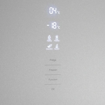 Холодильник Maunfeld MFF185NFS Inverter 2-хкамерн. серый - купить недорого с доставкой в интернет-магазине