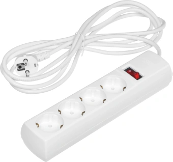 Сетевой фильтр Юнивольт 00-00000449 3м (4 розетки) белый (коробка) - купить недорого с доставкой в интернет-магазине