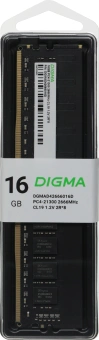 Память DDR4 16GB 2666MHz Digma DGMAD42666016D RTL PC4-21300 CL19 DIMM 288-pin 1.2В dual rank Ret - купить недорого с доставкой в интернет-магазине