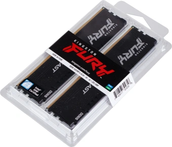 Память DDR5 2x16GB 5200MHz Kingston KF552C40BBK2-32 Fury Beast RTL Gaming PC5-41600 CL40 DIMM 288-pin 1.25В kit single rank с радиатором Ret - купить недорого с доставкой в интернет-магазине