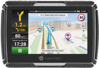 Навигатор Автомобильный GPS Navitel G550 Moto 4.3" 480x272 8Gb microSD черный Navitel - купить недорого с доставкой в интернет-магазине
