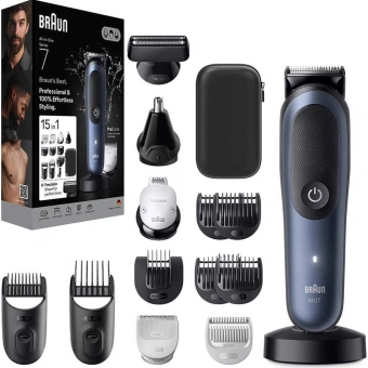 Триммер Braun Series 5 AIO7580 синий - купить недорого с доставкой в интернет-магазине