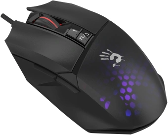 Мышь A4Tech Bloody W65 Max Mini черный оптическая 12000dpi USB 9but (W65 MAX MINI HONEYCOMB) - купить недорого с доставкой в интернет-магазине