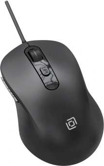 Мышь Оклик 211M черный оптическая 2400dpi USB для ноутбука 6but - купить недорого с доставкой в интернет-магазине