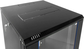 Шкаф коммутационный ЦМО (ШРН-Э-18.350-9005) настенный 18U 600x350мм пер.дв.стекл 85кг черный 300мм 22.14кг 180град. 878мм - купить недорого с доставкой в интернет-магазине