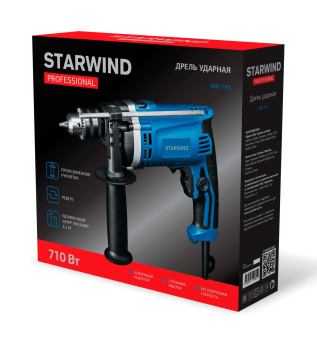 Дрель ударная Starwind DIP-710 710Вт ключевой реверс (DZJ16) - купить недорого с доставкой в интернет-магазине