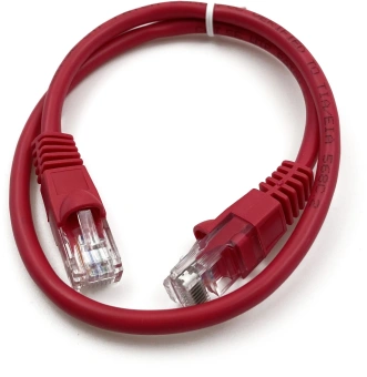 Патч-корд Buro UTP 4 пары cat5E CCA molded 0.25м красный RJ-45 (m)-RJ-45 (m) - купить недорого с доставкой в интернет-магазине