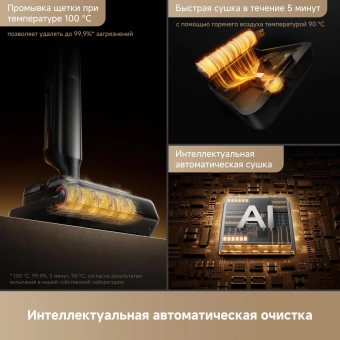 Пылесос моющий Trouver M50 Ultra черный - купить недорого с доставкой в интернет-магазине