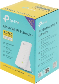 Повторитель беспроводного сигнала TP-Link RE200 AC750 10/100BASE-TX белый - цена, купить или заказать с доставкой в интернет-магазине Повторитель беспроводного сигнала TP-Link RE200 AC750 10/100BASE-TX белый - купить недорого с доставкой в интернет-магазине