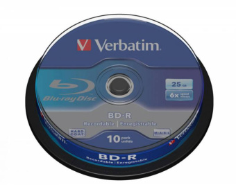Диск BD-R Verbatim 25Gb 6x Cake Box (10шт) (43742) - купить недорого с доставкой в интернет-магазине