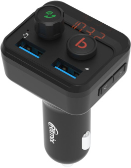 Автомобильный FM-модулятор Ritmix FMT-B100 черный MicroSD BT USB (80000554) - купить недорого с доставкой в интернет-магазине