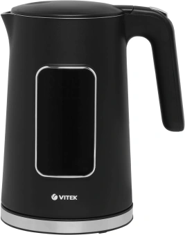 Чайник электрический Vitek VT-1162 1.7л. 2200Вт черный корпус: металл/пластик - купить недорого с доставкой в интернет-магазине