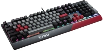 Клавиатура MSI GK30 Infrared черный/красный USB Multimedia for gamer LED (подставка для запястий) (S11-04RUF01-CLA) кабель 1.8м - купить недорого с доставкой в интернет-магазине