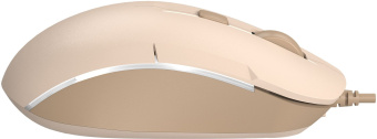 Мышь A4Tech Fstyler FM26 бежевый/коричневый оптическая 1600dpi USB для ноутбука 4but (FM26 USB (CAFE LATTE)) - купить недорого с доставкой в интернет-магазине