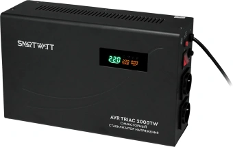 Стабилизатор напряжения Smartwatt AVR Triac 2000TW 2000ВА черный - купить недорого с доставкой в интернет-магазине