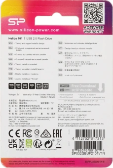 Флеш Диск Silicon Power 32GB Helios 101 SP032GBUF2101V1N USB2.0 зеленый - купить недорого с доставкой в интернет-магазине