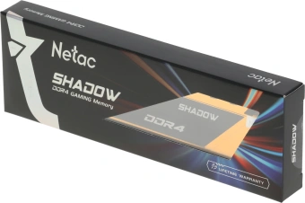 Память DDR4 8GB 3200MHz Netac NTSDD4P32SP-08Y Shadow RTL Gaming PC4-25600 CL16 DIMM 288-pin 1.35В с радиатором Ret - купить недорого с доставкой в интернет-магазине