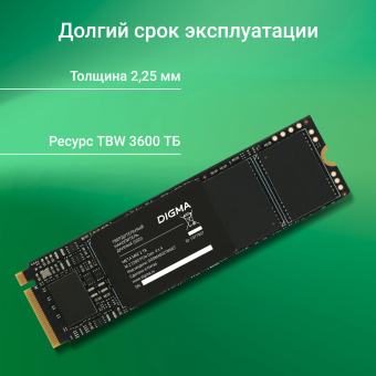 Накопитель SSD Digma PCIe 4.0 x4 2TB DGSM4002TM6ET Meta M6E M.2 2280 - купить недорого с доставкой в интернет-магазине