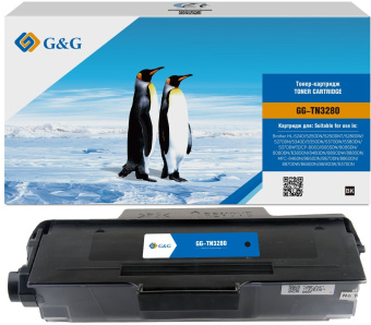 Картридж лазерный G&G GG-TN3280 черный (12000стр.) для Brother DCP-8085/8085DN/HL-5340/5340D/5350/5350DN/5370/5370DW/MFC-8880/8880DN - купить недорого с доставкой в интернет-магазине