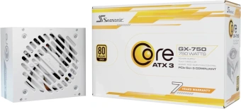 Блок питания Seasonic ATX 750W Core GX-750 White 80+ gold (20+4pin) APFC 120mm fan 6xSATA Cab Manag RTL - купить недорого с доставкой в интернет-магазине