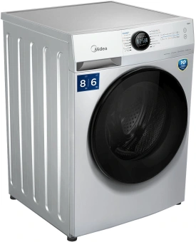 Стиральная машина Midea MF200D80WBS/W-RU класс: A загр.фронтальная макс.:8кг (с сушкой) белый инвертор - купить недорого с доставкой в интернет-магазине