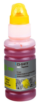 Чернила Cactus CS-GI41Y GI-41 Y желтый 70мл для Canon PIXMA G1420/G2420/G2460/G3420/G3460 - купить недорого с доставкой в интернет-магазине