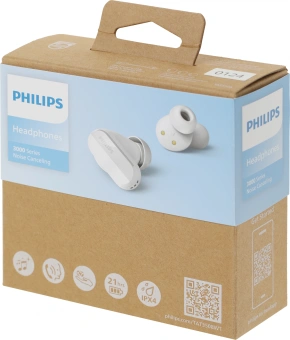 Гарнитура внутриканальные Philips TAT3508WT/00 белый беспроводные bluetooth в ушной раковине - купить недорого с доставкой в интернет-магазине