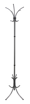 Вешалка напольная Бюрократ Нова-4 НОВА-4/GREY серый основание крестовина наконечники черный крючки двойные для верхней одежды метал. (упак.:1шт) - купить недорого с доставкой в интернет-магазине