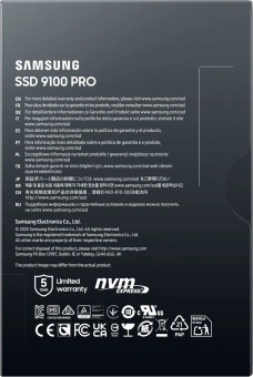 Накопитель SSD Samsung PCIe 5.0 x4 2TB MZ-VAP2T0BW 9100 Pro M.2 2280 - купить недорого с доставкой в интернет-магазине