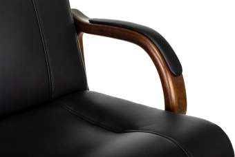 Кресло руководителя Бюрократ T-9933Walnut черный экокожа крестов. металл/дерево - купить недорого с доставкой в интернет-магазине