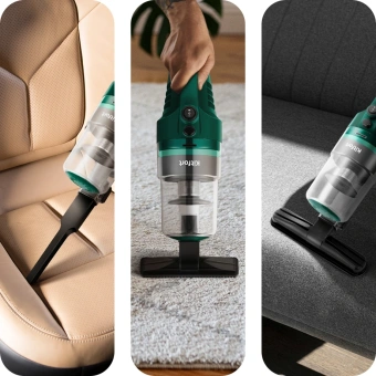 Пылесос ручной Kitfort КТ-5364 80Вт зеленый/черный - купить недорого с доставкой в интернет-магазине