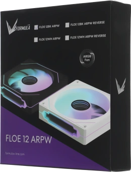 Вентилятор для корпуса Formula Floe 12BK ARGB 120х120x25 черный 4-pin 26.8дБ (FLOE 12BK ARPW) Ret - купить недорого с доставкой в интернет-магазине