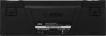 Клавиатура MSI STRIKE Pro W Silent механическая серый/черный USB беспроводная BT/Radio Multimedia for gamer LED (подставка для запястий) (S11-43RU210-CLA) кабель 2м - купить недорого с доставкой в интернет-магазине