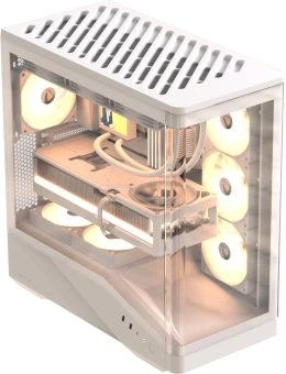 Корпус Formula Crystal U9 белый без БП ATX 2xUSB3.0 audio bott PSU - купить недорого с доставкой в интернет-магазине