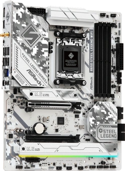 Материнская плата Asrock B650 STEEL LEGEND WIFI Socket AM5 AMD B650 4xDDR5 ATX AC`97 8ch(7.1) 2.5Gg RAID+HDMI+DP - купить недорого с доставкой в интернет-магазине