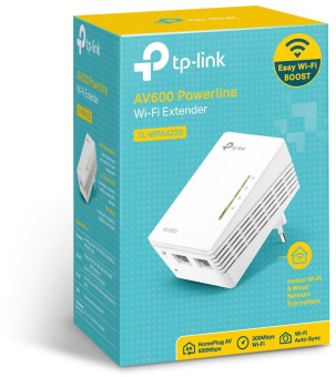Сетевой адаптер HomePlug AV TP-Link TL-WPA4220 AV600 Fast Ethernet (ант.внутр.) - купить недорого с доставкой в интернет-магазине