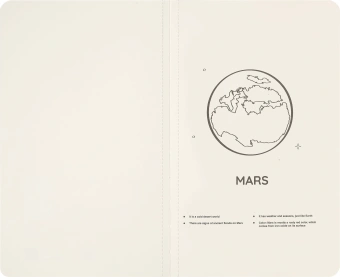 Блокнот Moleskine VOLANT NASA-INSPIRED SKVLNTL7063S5 Large 130х210мм PP 80стр. нелинованный мягкая обложка голубой Ракета - купить недорого с доставкой в интернет-магазине