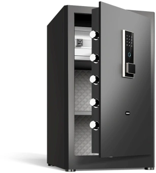 Сейф офисный Deli ET597 800x480x420мм электронный/ключевой/биометрический трейзер - купить недорого с доставкой в интернет-магазине