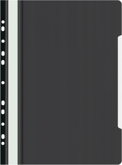 Папка-скоросшиватель Бюрократ PS-P20BLCK A4 прозрач.верх.лист боков.перф. пластик черный 0.12/0.16 - купить недорого с доставкой в интернет-магазине