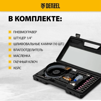 Шлифмашина полировальная Denzel PE54000 57л/мин шпинд.:3мм черный/серебристый - купить недорого с доставкой в интернет-магазине
