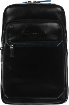 Рюкзак слинг мужской Piquadro Blue Square CA6589B2/N черный кожа - купить недорого с доставкой в интернет-магазине