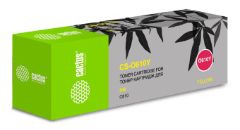 Картридж лазерный Cactus CS-O610Y 44315321 желтый (6000стр.) для Oki C610 - купить недорого с доставкой в интернет-магазине