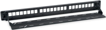 Патч-панель наборная Cabeus PLB-24 19" 1U 24xKeystone UTP - купить недорого с доставкой в интернет-магазине