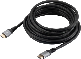 Кабель аудио-видео Digma D-HDMI-V2.0-5M HDMI (m)/HDMI (m) 5м. позолоч.конт. черный - купить недорого с доставкой в интернет-магазине