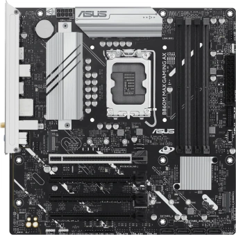 Материнская плата Asus B860M MAX GAMING AX Soc-1851 Intel B860 4xDDR5 mATX AC`97 8ch(7.1) 2.5Gg RAID+DP - купить недорого с доставкой в интернет-магазине