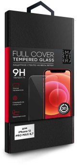 Защитное стекло для экрана Smarterra 3D Full Cover прозрачный для Apple iPhone 12 Pro Max антиблик. 1шт. (SFCGIP12PMTR) - купить недорого с доставкой в интернет-магазине