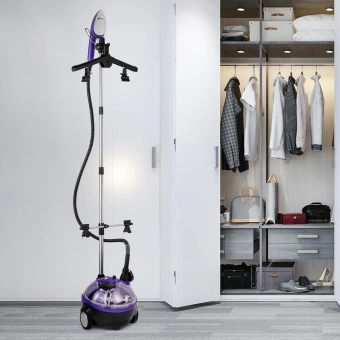 Отпариватель напольный Kitfort КТ-9133 1580Вт фиолетовый/черный - купить недорого с доставкой в интернет-магазине