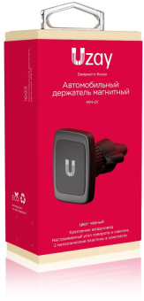 Держатель Uzay магнитный черный для смартфонов (UZ-MM-01-BK) - купить недорого с доставкой в интернет-магазине